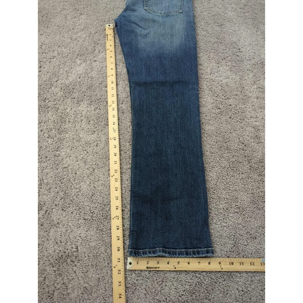 Kancan Jeans Mens 32 Blue Straight‎ Leg Mid Rise Faded Casual - Picture 6 of 8